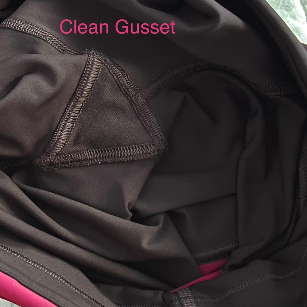 Lululemon Wake & Train Tight *28" Black Satin / Star Ruby Size 8 - Picture 12 of 15